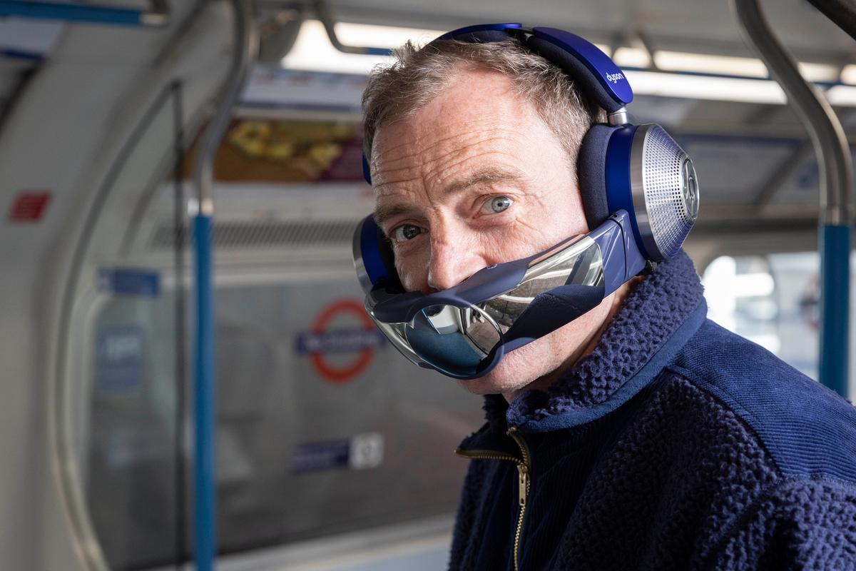 Dyson gets weird, mashing a wearable air purifier with headphones